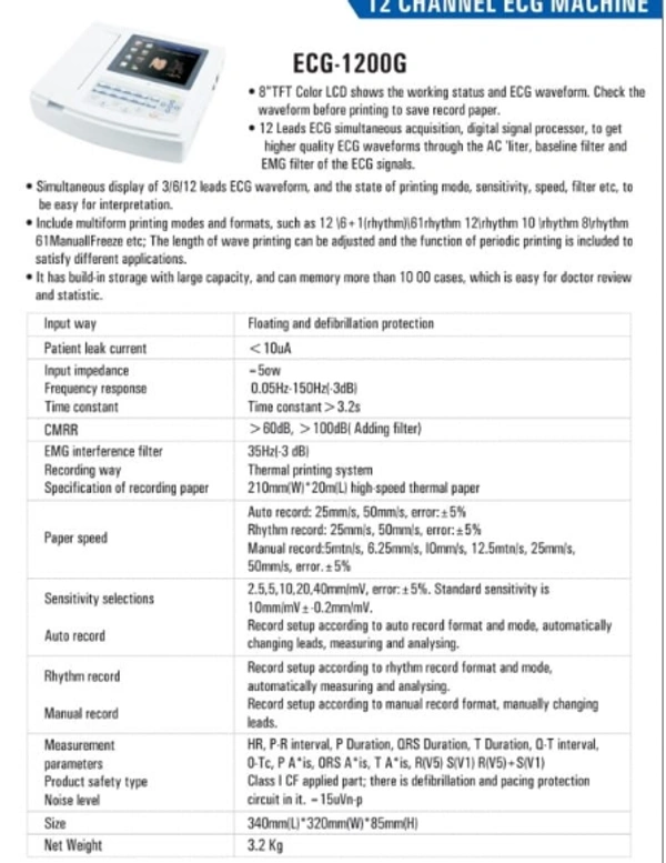 Contec ECG Contec 12Channel - 12 Channel